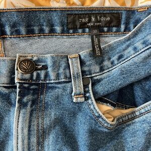 Rag & Bone Blue Ankle Jeans